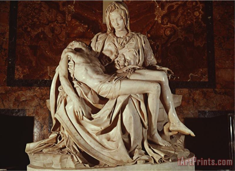 Michelangelo Buonarroti The Pieta Art Painting