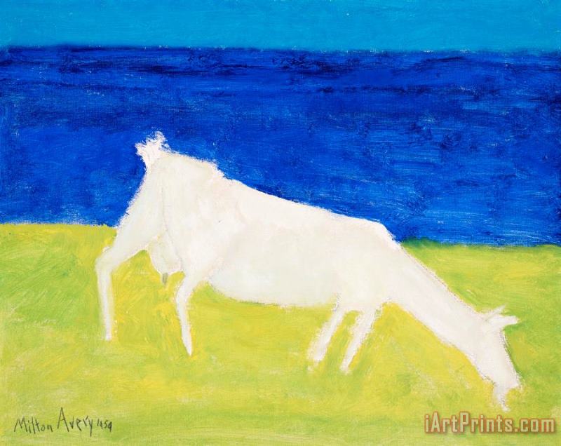 Goat, 1959 painting - Milton Avery Goat, 1959 Art Print