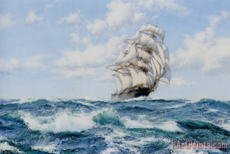 Montague Dawson Onward The Clippers Ship Art Print