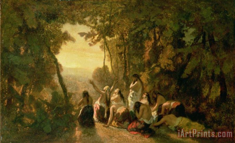 Weeping of the Daughter of Jephthah painting - Narcisse Virgile Diaz de la Pena Weeping of the Daughter of Jephthah Art Print