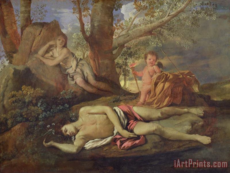 Nicolas Poussin Echo and Narcissus Art Painting