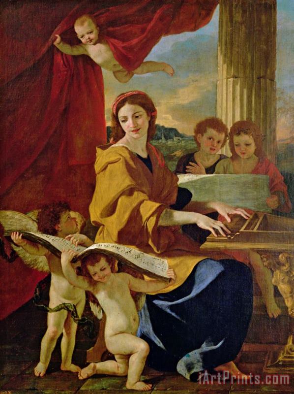 Nicolas Poussin Saint Cecilia Art Painting