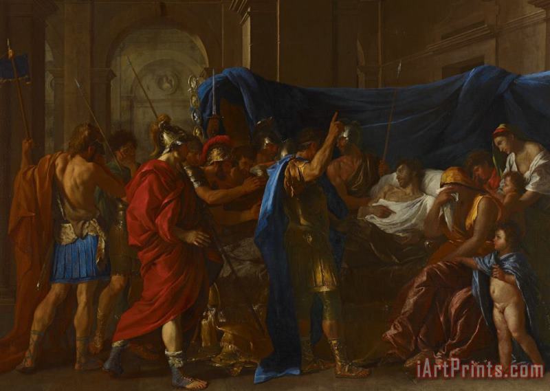 The Death Of Germanicus painting - Nicolas Poussin The Death Of Germanicus Art Print