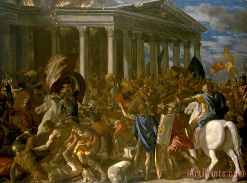 Nicolas Poussin The Destruction And Sack of The Temple of Jerusalem Art Painting