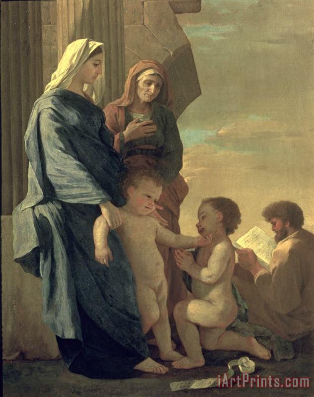 Nicolas Poussin The Holy Family Art Print