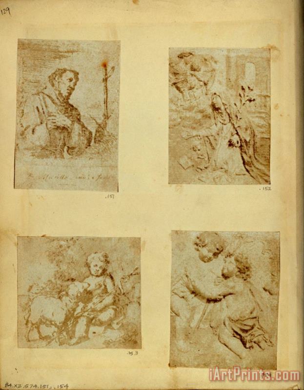 Nikolaas Henneman Our Lord And St. John The Baptist. Art Print