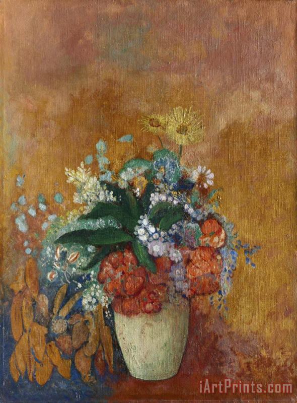 Odilon Redon Vase of Flowers Art Painting