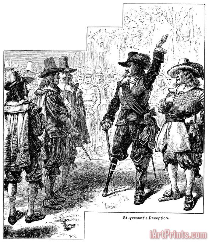 Others Arrival Of Stuyvesant, 1647 Art Print