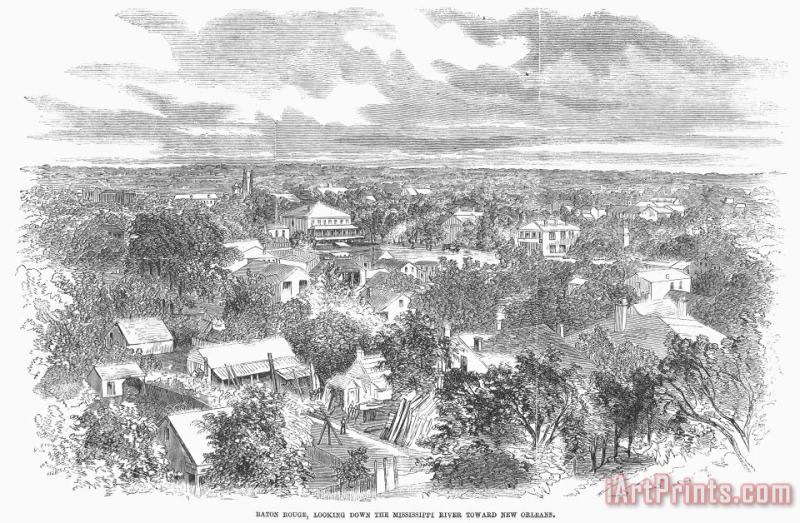 Baton Rouge, 1862 painting - Others Baton Rouge, 1862 Art Print
