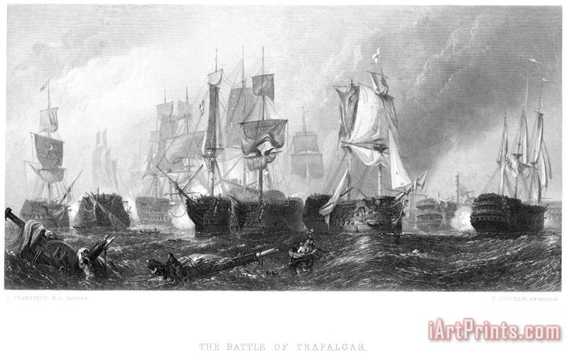 Battle Of Trafalgar, 1805 painting - Others Battle Of Trafalgar, 1805 Art Print