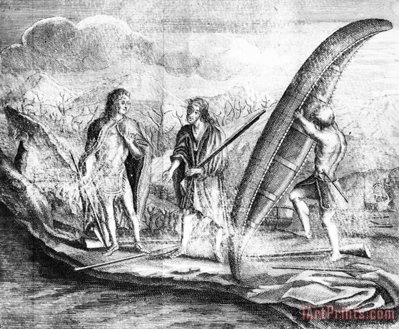 Others Birchbark Canoe, 1738 Art Print