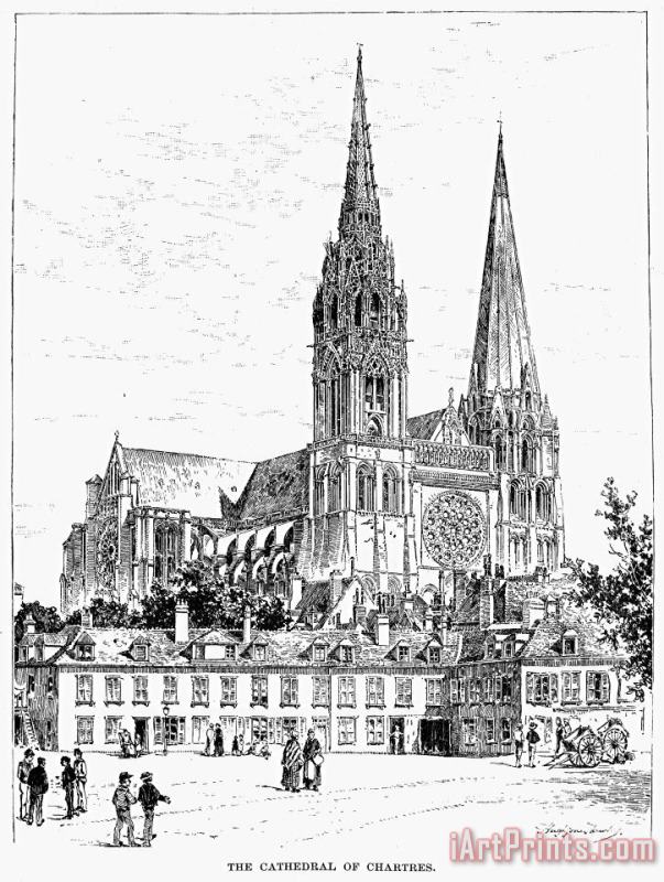 Others Chartres Cathedral Art Painting