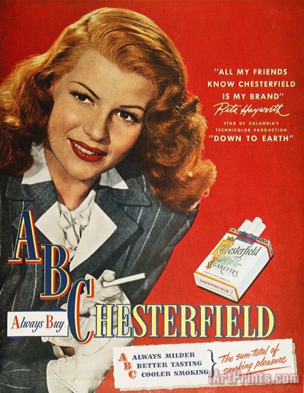 Others Chesterfield Cigarette Ad Art Painting