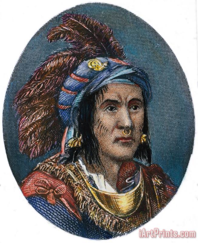 Others CHIEF PONTIAC (d.1769) Art Painting