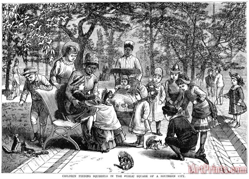 Others Children And Nannies, 1881 Art Print
