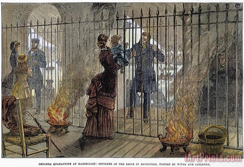 Cholera: 1884 Epidemic painting - Others Cholera: 1884 Epidemic Art Print