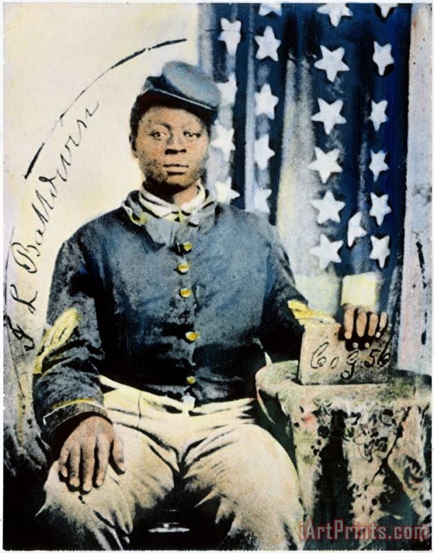 Civil War: Black Soldier painting - Others Civil War: Black Soldier Art Print