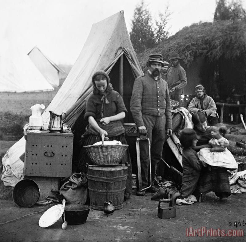 Others Civil War: Camp Life, 1861 Art Painting
