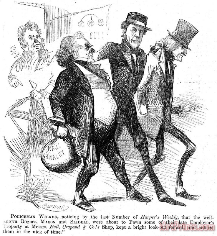 Others Civil War: Cartoon, 1861 Art Print
