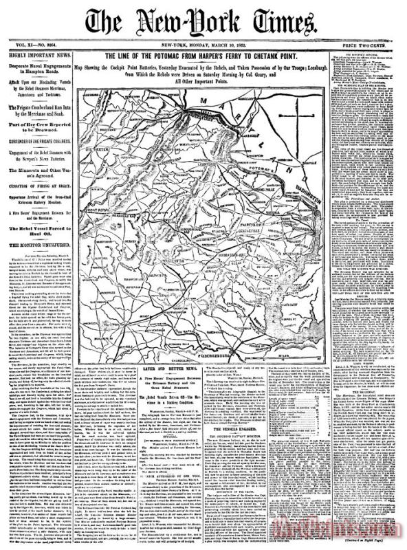 Civil War Map: Virginia painting - Others Civil War Map: Virginia Art Print