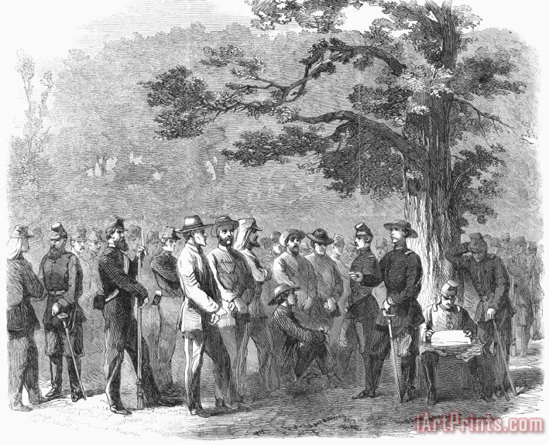 Civil War: Prisoners, 1861 painting - Others Civil War: Prisoners, 1861 Art Print