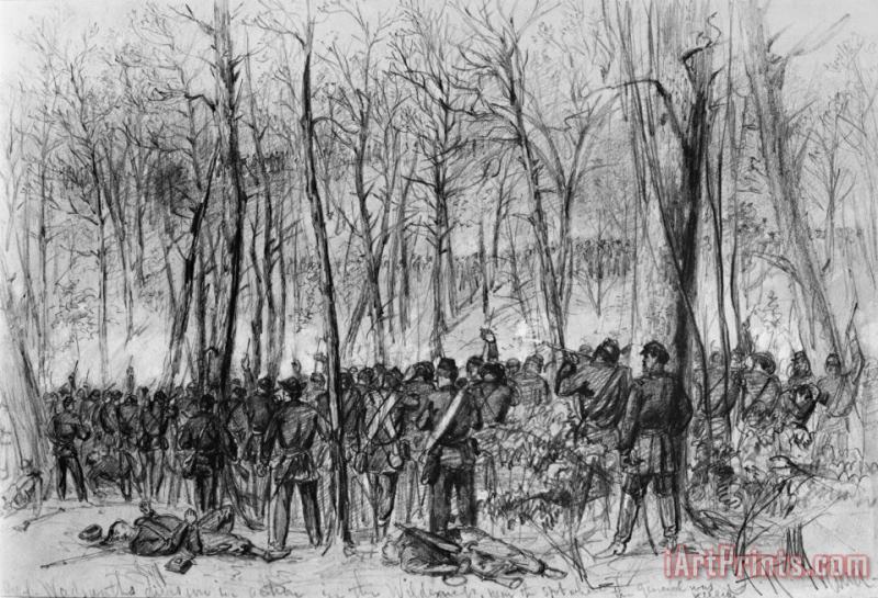 Civil War: Wilderness painting - Others Civil War: Wilderness Art Print
