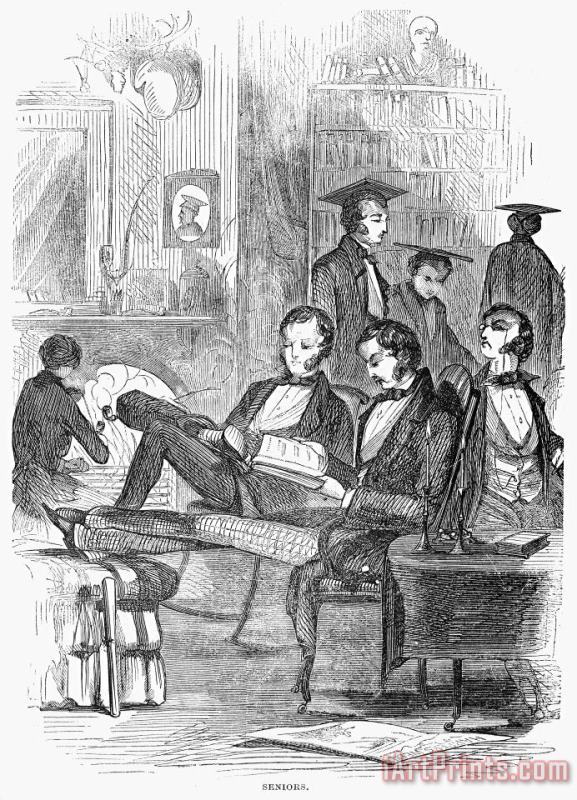 College Students, 1857 painting - Others College Students, 1857 Art Print