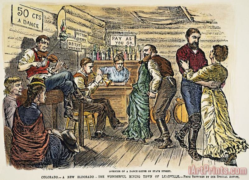 Others COLORADO: SALOON, c1880 Art Painting