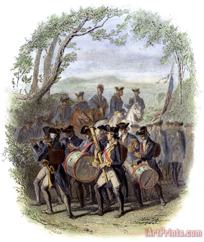 Continental Army Band painting - Others Continental Army Band Art Print