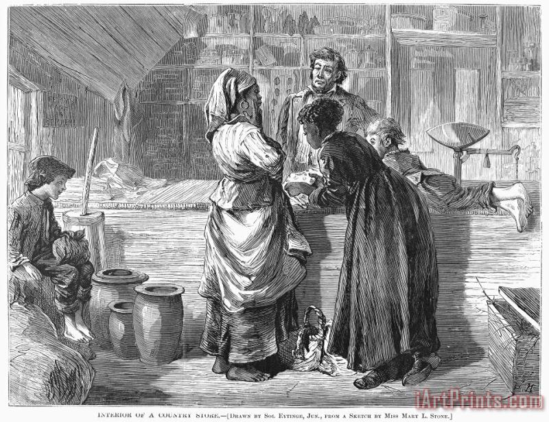Country Store, 1872 painting - Others Country Store, 1872 Art Print