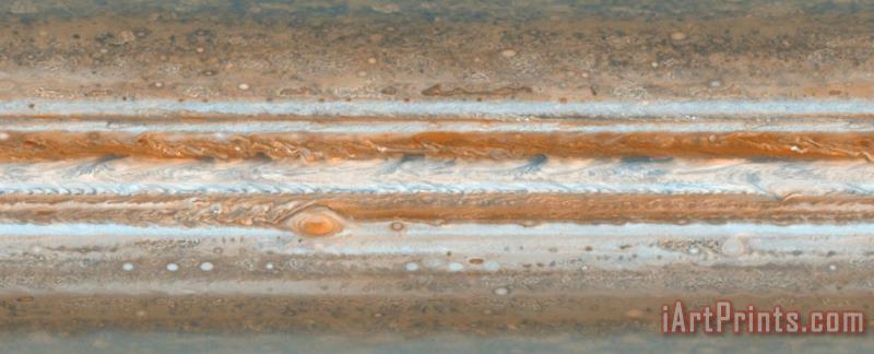 Others Cylindrical Projection Of Jupiter's Surface Art Print