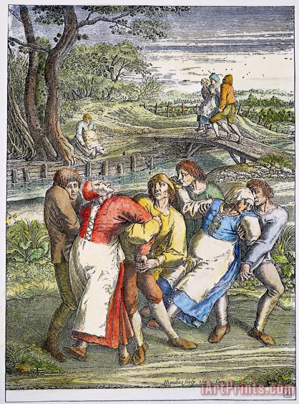 Dancing Mania, 1642 painting - Others Dancing Mania, 1642 Art Print