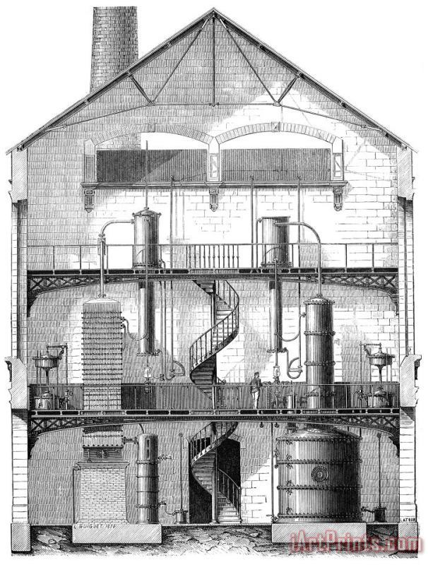 Distillery, 19th Century painting - Others Distillery, 19th Century Art Print