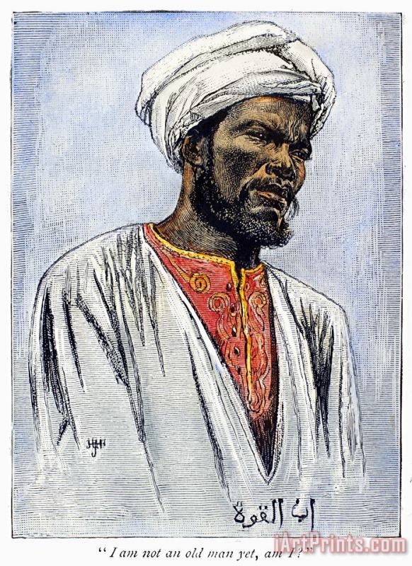 East Africa: Muslim Man painting - Others East Africa: Muslim Man Art Print