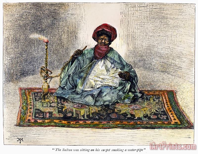 East Africa: Sultan, 1889 painting - Others East Africa: Sultan, 1889 Art Print