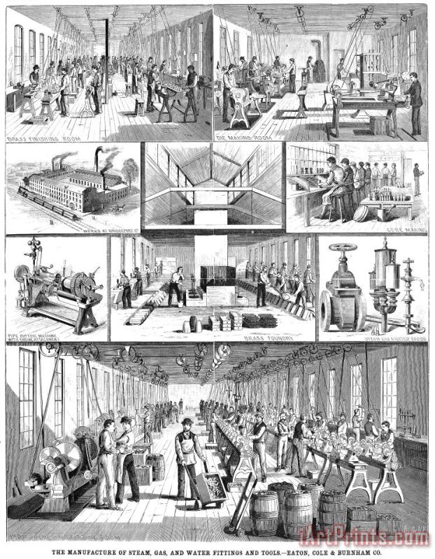 Others Factory Interior, 1880 Art Print