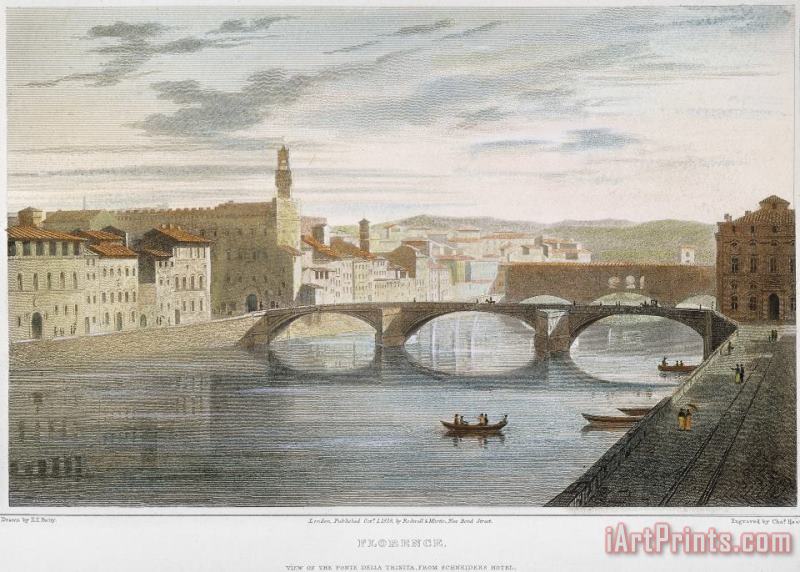 Florence, Italy, 1818 painting - Others Florence, Italy, 1818 Art Print
