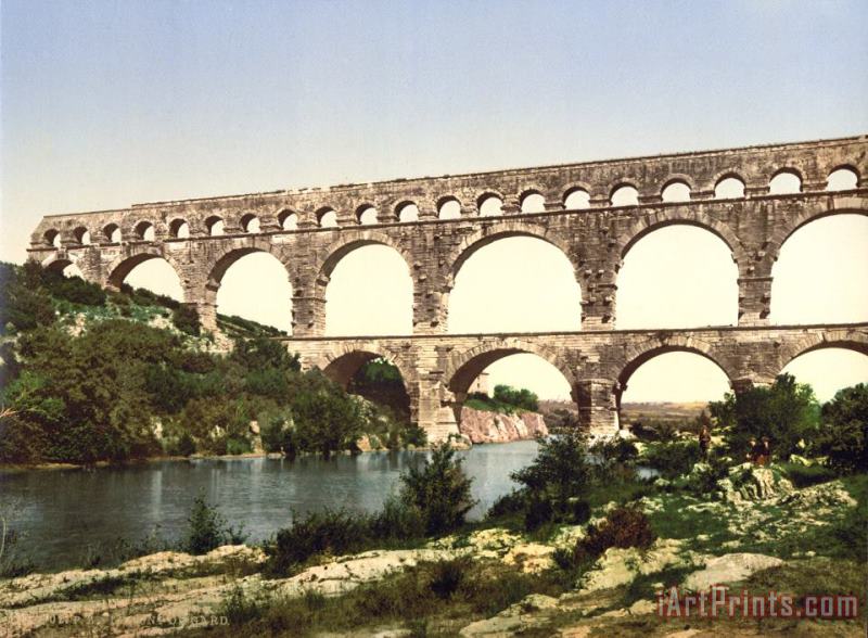 Others France: Roman Aqueduct Art Print