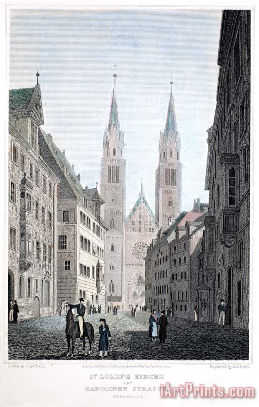 Germany: Nuremberg, 1822 painting - Others Germany: Nuremberg, 1822 Art Print