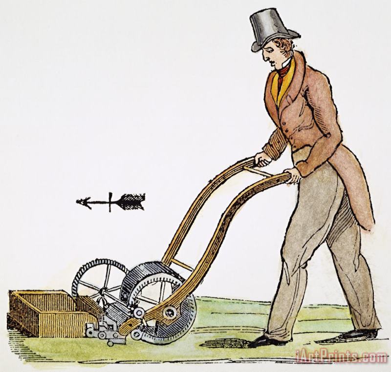 Others Grass Mowing Machine, 1830 Art Print