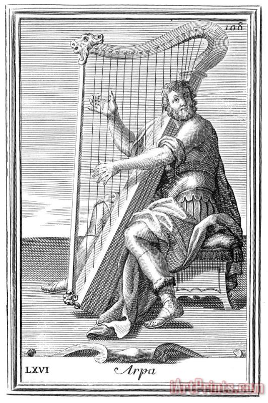 Others Harp, 1723 Art Print
