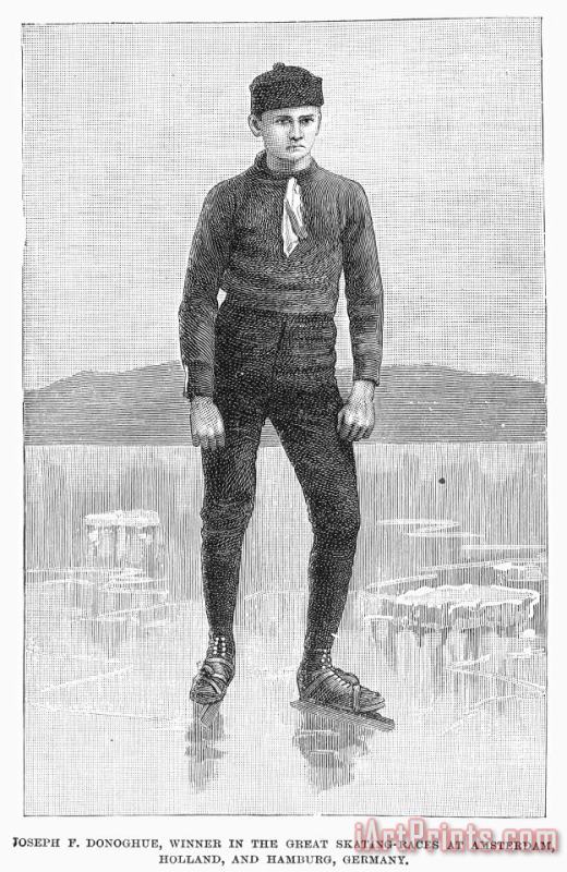 Ice Skater, 1880 painting - Others Ice Skater, 1880 Art Print