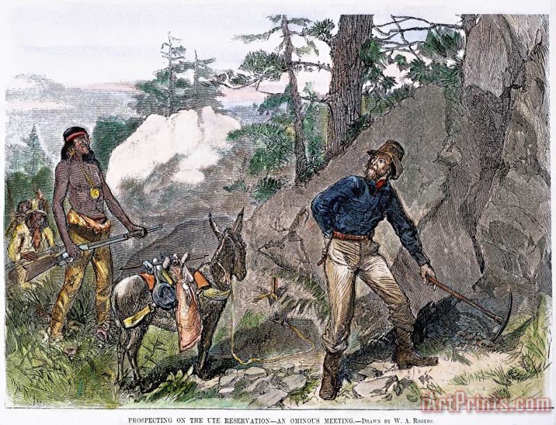 Others Illegal Prospecting, 1879 Art Painting