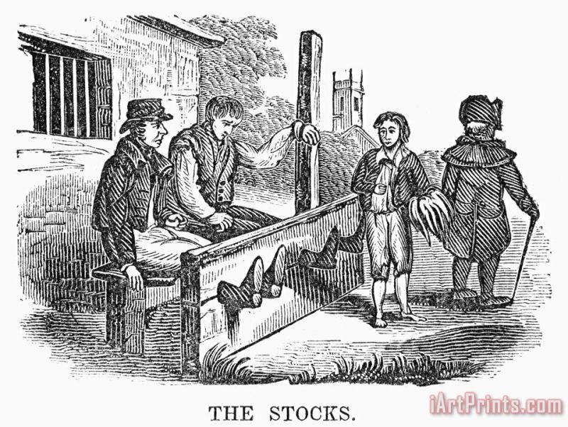 In The Stocks painting - Others In The Stocks Art Print