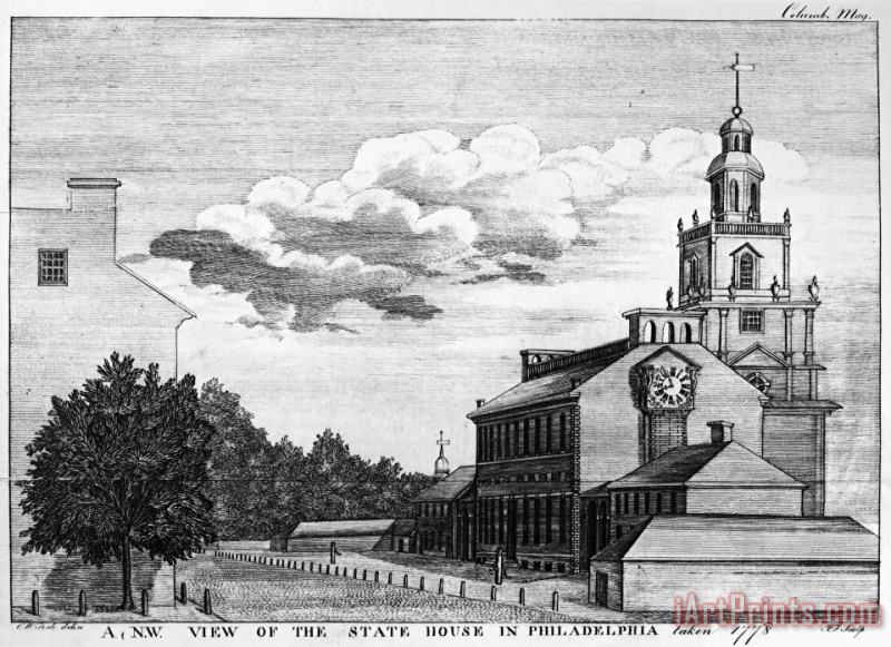 Independence Hall, 1778 painting - Others Independence Hall, 1778 Art Print