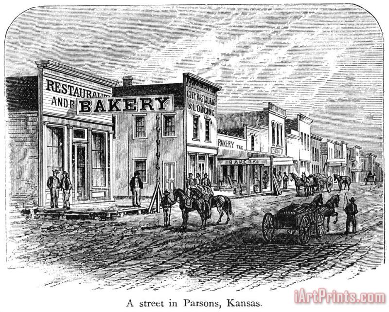 Others Kansas: Parsons, 1875 Art Print