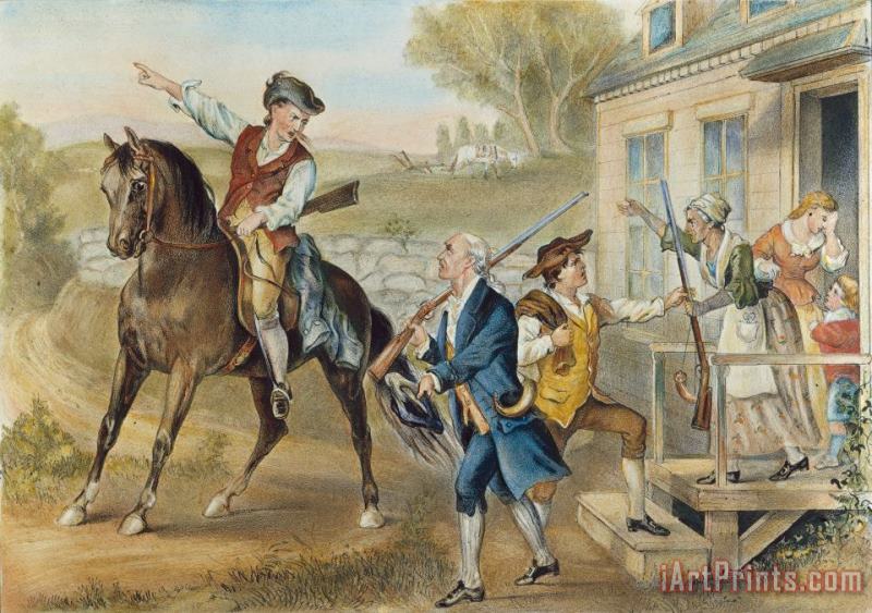 Minutemen, 1776 painting - Others Minutemen, 1776 Art Print