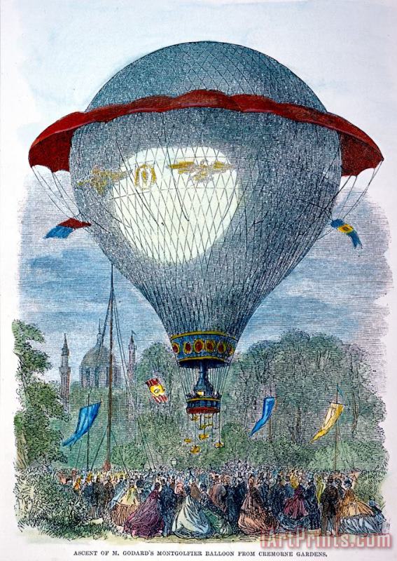 Others Montgolfier Balloon Art Print