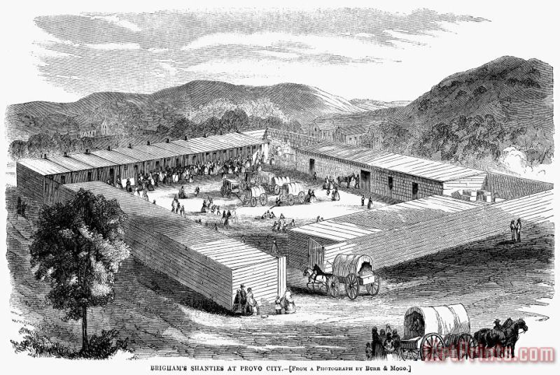 Others Mormon Encampment, 1858 Art Print