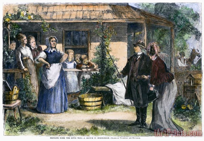 Others Mormon Wives, 1875 Art Print